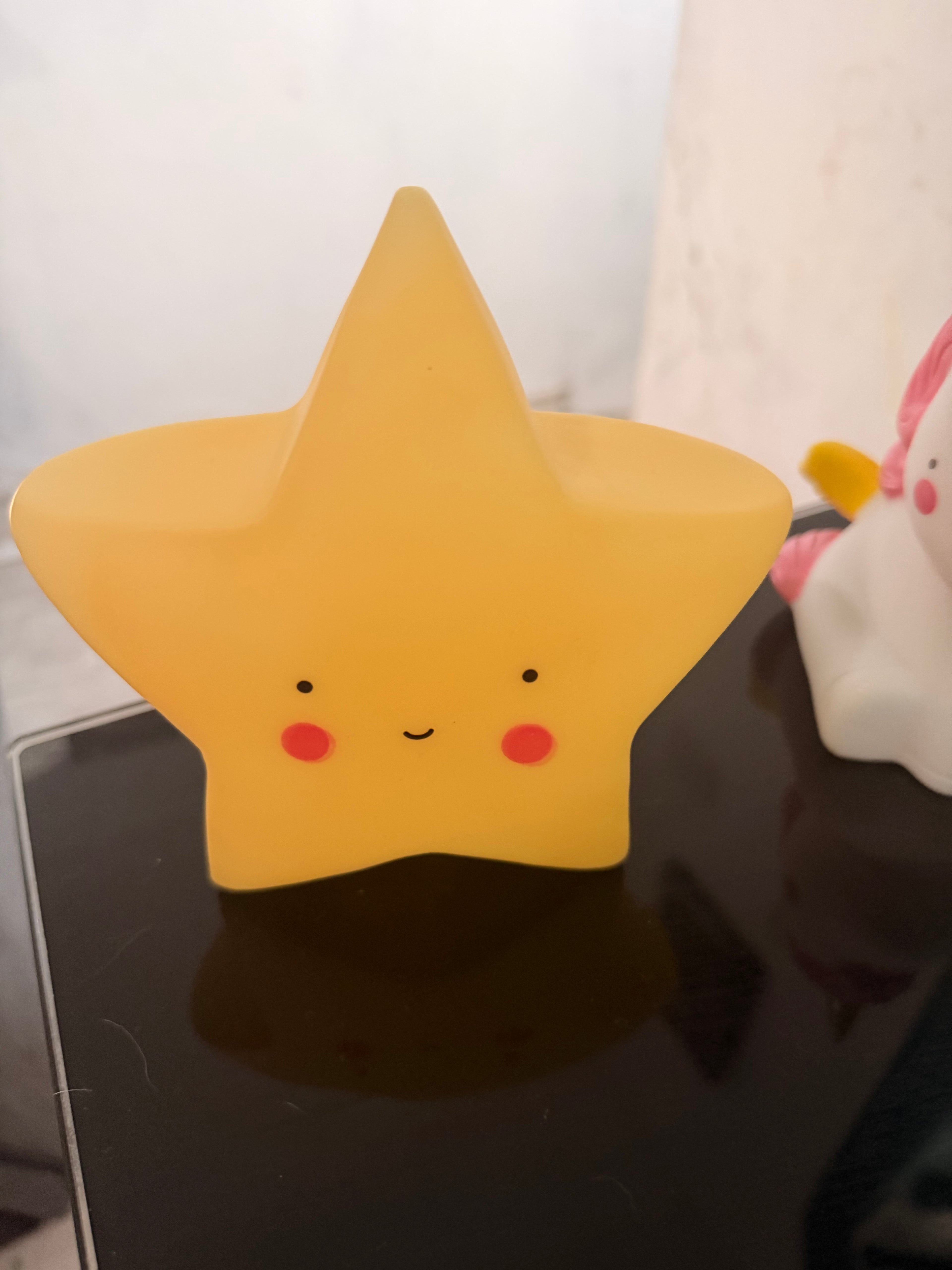 Yellow star night light